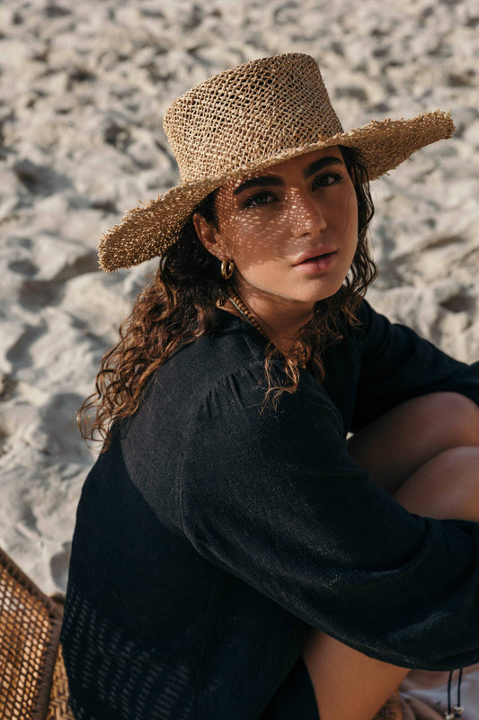 Raffia Vagabond the Brand Crown of the Vagabond Handmade in Mallorca